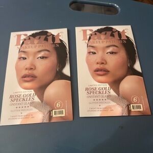 Fazit Makeup Patches – Rose Gold Speckles – Glow Up Glitter Face Accessories NWT